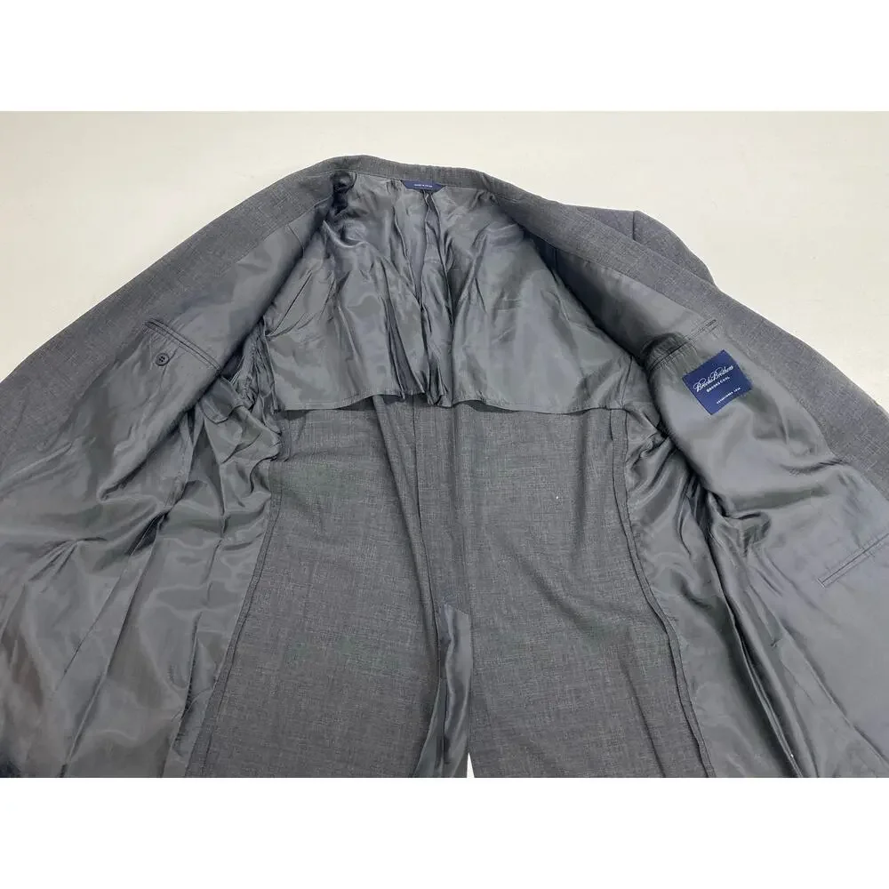 VTG Brooks Brothers Brookscool 2-piece 3-button wool pleated suit 50XL